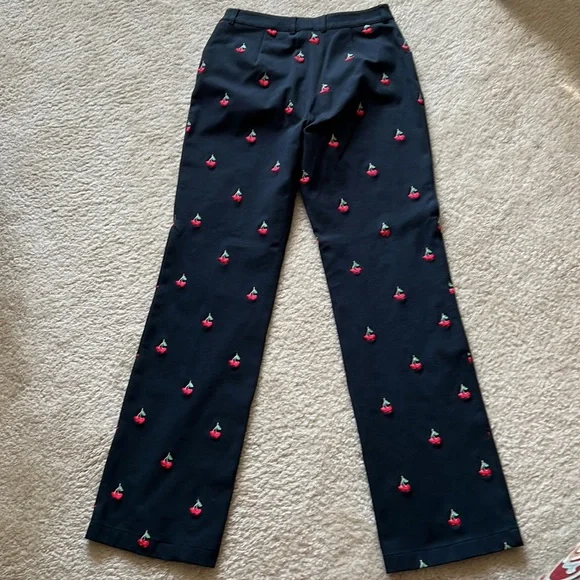 St.John Sport Wild Cherry Navy Pants - Picture 8 of 10